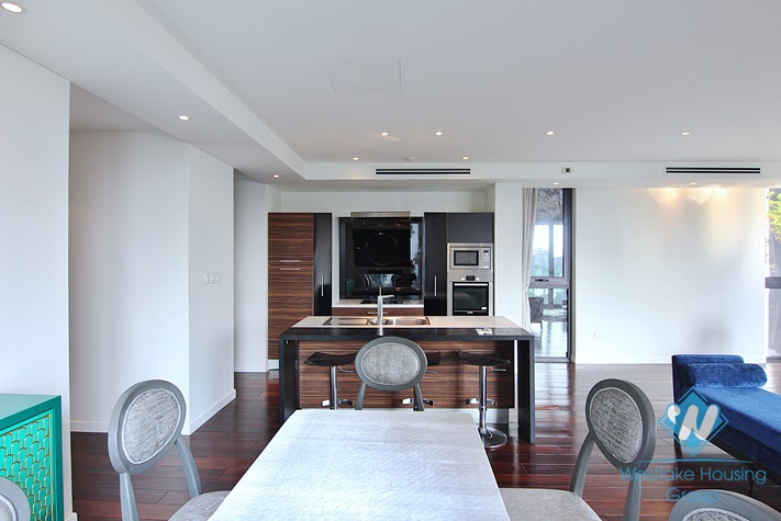 Quality apartment with nice design for rent in Xuan Dieu st, Quang An ward, Tay Ho